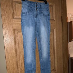 Light blue skinny jeans